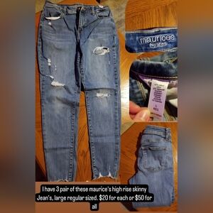 Maurices high rise skinny jeans